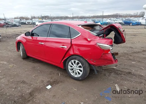 2018 Nissan Sentra Sv z USA, uszkodzony, nr VIN 3N1AB7AP4JL641064